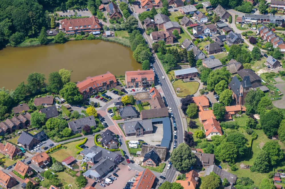 Hedendorf from the bird's eye view: The district Neukloster and Hedendorf in the state Lower Saxony, Germany