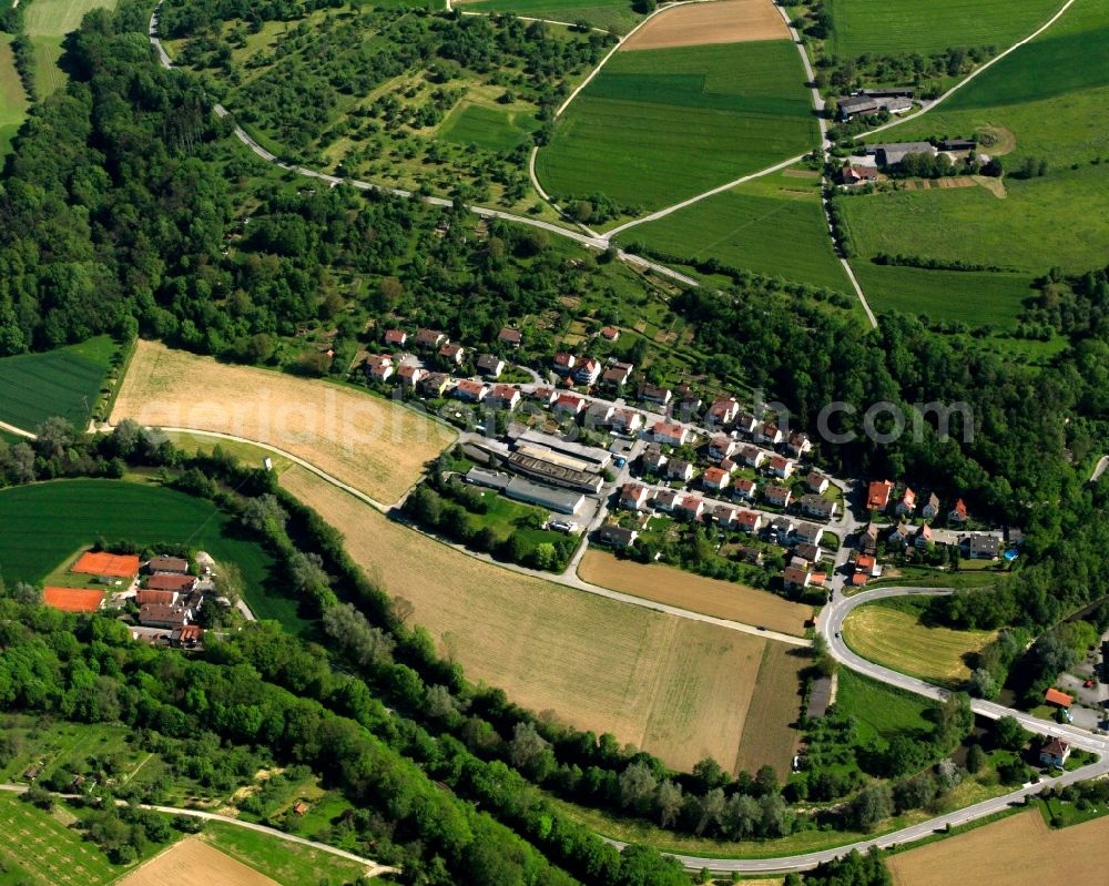 Aerial photograph Neumühle - The district in Neumuehle in the state Baden-Wuerttemberg, Germany