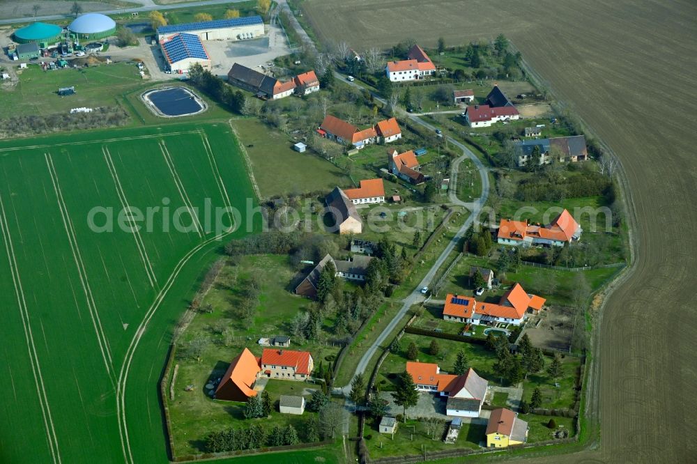 Neuweidenbach from above - The district in Neuweidenbach in the state Saxony-Anhalt, Germany