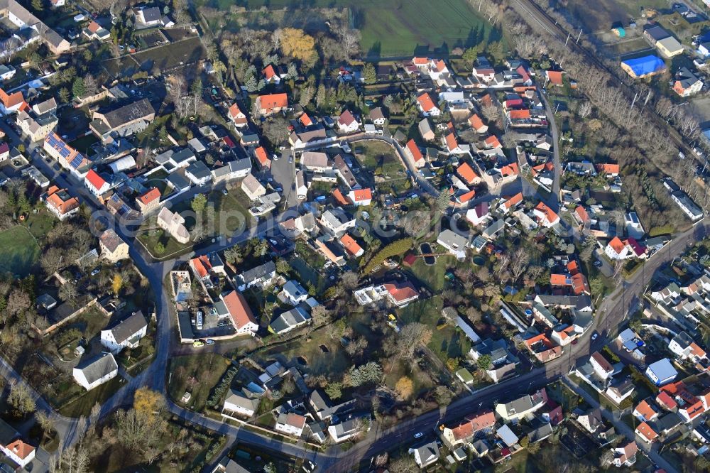 Aerial photograph Teutschenthal - The district in the district Eisdorf in Teutschenthal in the state Saxony-Anhalt, Germany