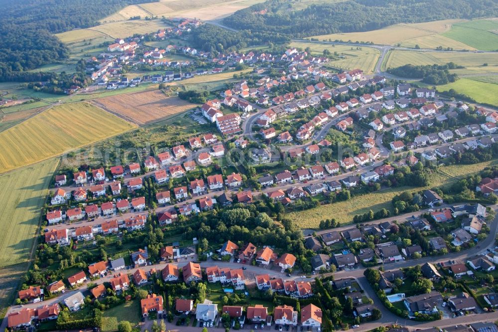 Aerial photograph Kirchheimbolanden - Settlement area in the district Haide in Kirchheimbolanden in the state Rhineland-Palatinate, Germany