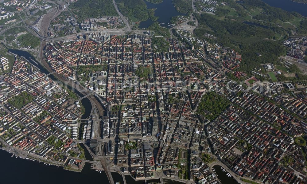 Aerial photograph Stockholm - Settlement area in the district Soedermalm in Stockholm in Stockholms laen, Sweden