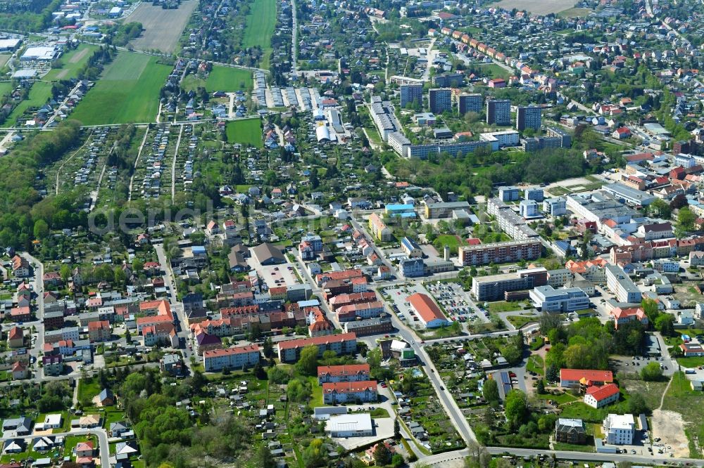 Spremberg from above - The district in the district Trattendorf in Spremberg in the state Brandenburg, Germany