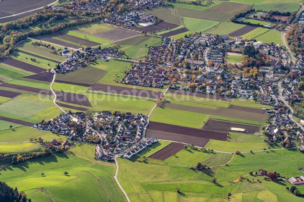 Stegen from the bird's eye view: The district in Stegen in the state Baden-Wuerttemberg, Germany