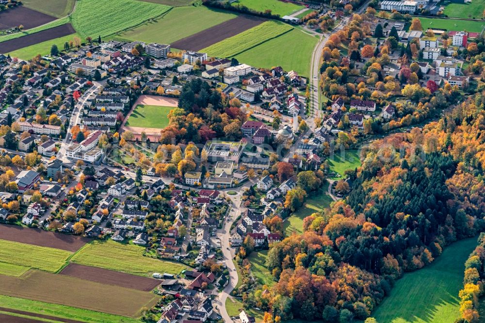 Aerial image Stegen - The district in Stegen in the state Baden-Wuerttemberg, Germany