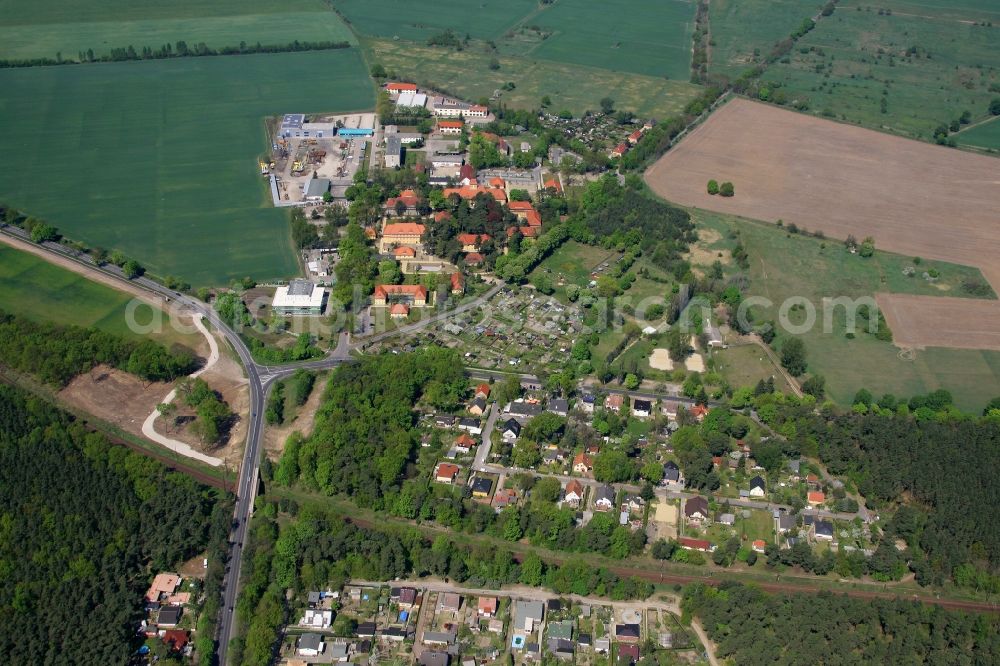 Aerial image Struveshof - The district in Struveshof in the state Brandenburg, Germany