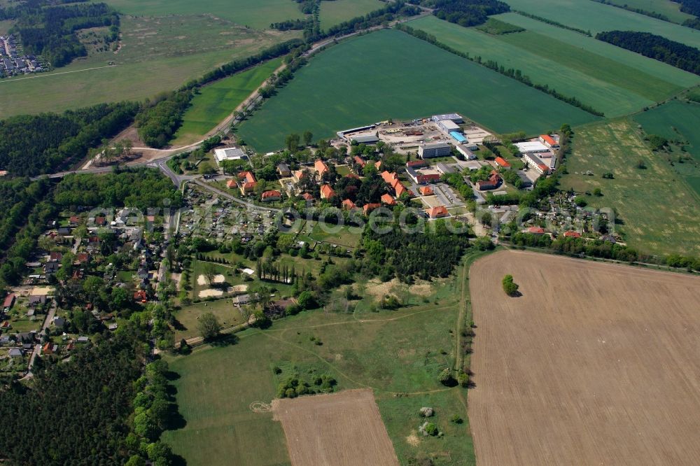 Struveshof from above - The district in Struveshof in the state Brandenburg, Germany