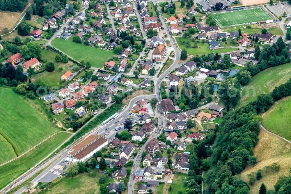 Untermünstertal from the bird's eye view: The district in Untermuenstertal in the state Baden-Wurttemberg, Germany