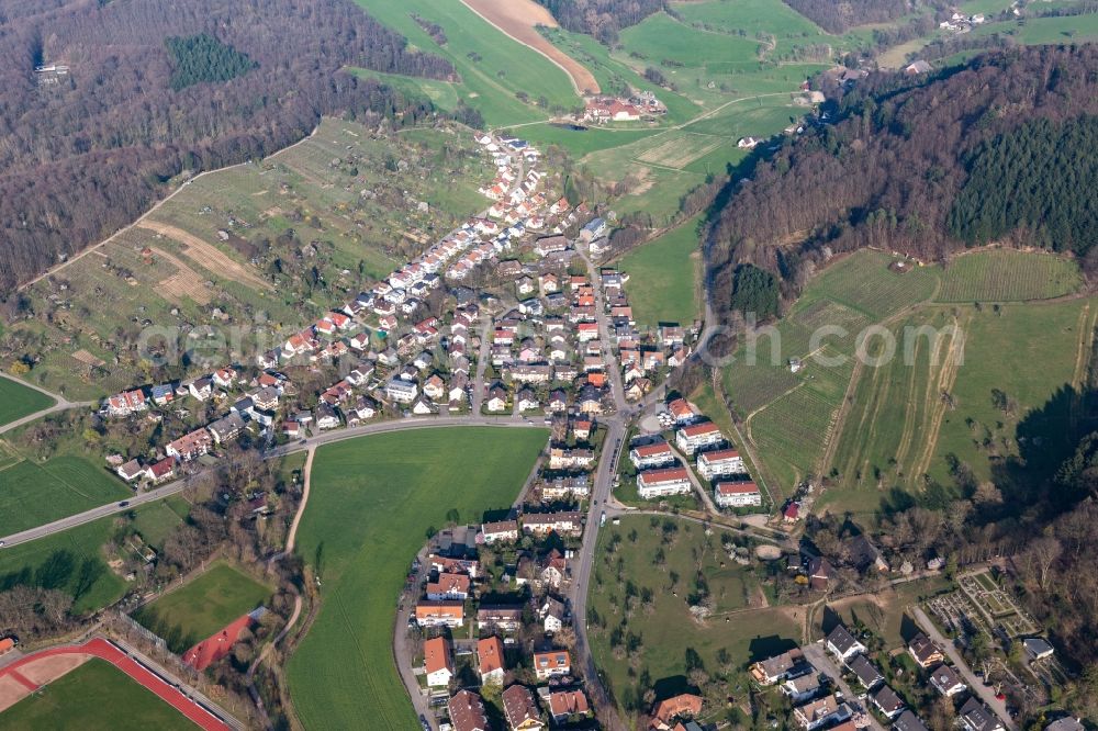 Aerial image Gundelfingen - The district Wildtal in Gundelfingen in the state Baden-Wurttemberg, Germany
