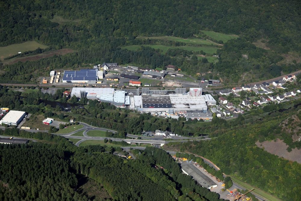Kirn Sulzbach from the bird's eye view: Simona plant in Kirn, Kirn-Sulzbach in the state of Rhineland-Palatinate