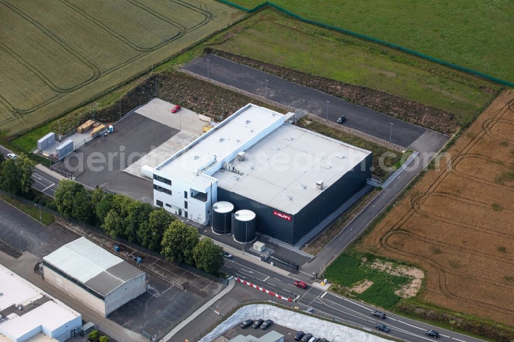 Aerial image Bebra - Freight forwarding building a logistics and transport company on Justus-Liebig-Strasse in the district Lispenhausen in Bebra in the state Hesse, Germany