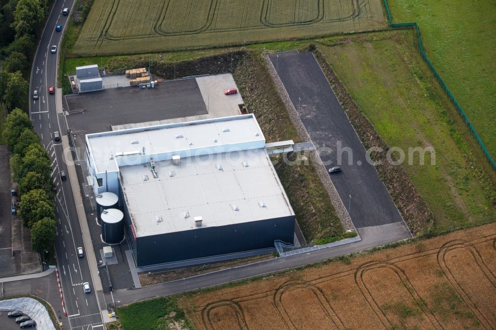 Aerial photograph Bebra - Freight forwarding building a logistics and transport company on Justus-Liebig-Strasse in the district Lispenhausen in Bebra in the state Hesse, Germany