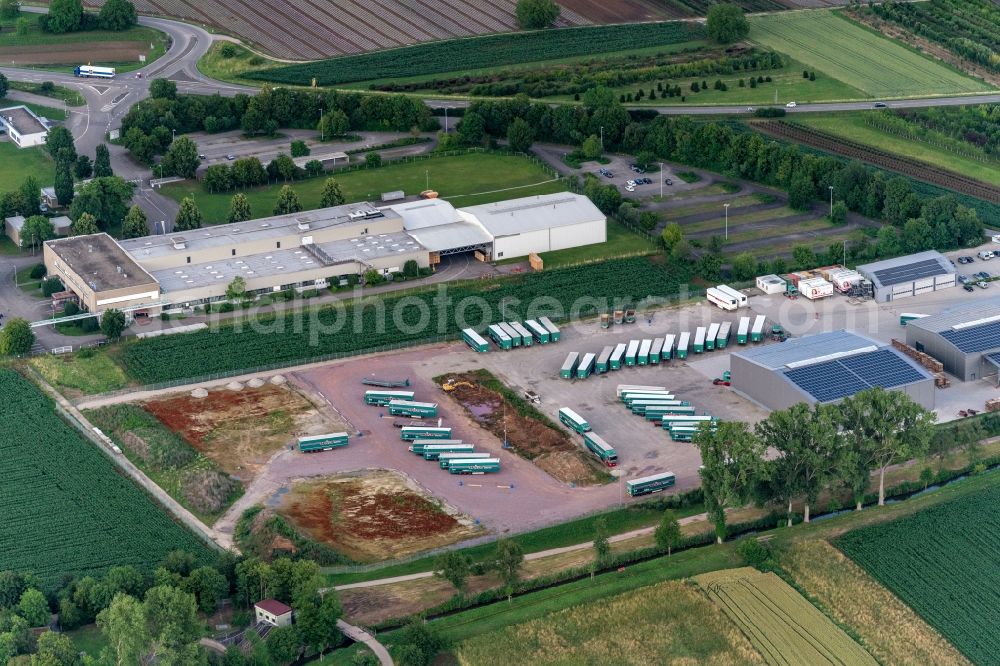 Aerial image Ettenheim - Freight forwarding building a logistics and transport company Wildt Gmbh in Ettenheim in the state Baden-Wurttemberg, Germany