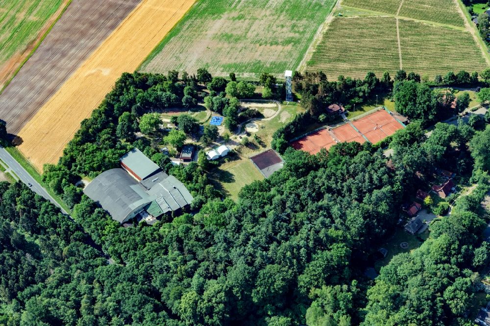 Aerial image Nottensdorf - Play park in Nottensdorf in the state Lower Saxony, Germany