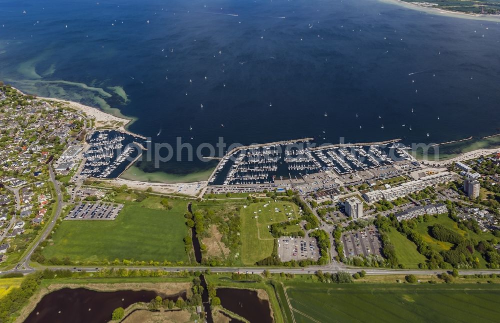 Aerial photograph Strande - Marinas Schilksee and Strande in Kiel in Schleswig-Holstein