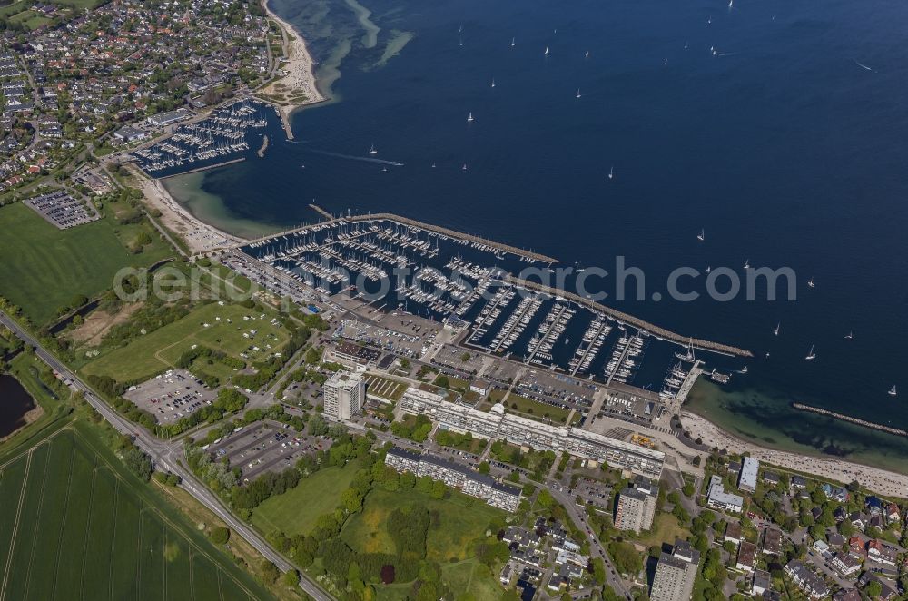 Aerial image Strande - Marinas Schilksee and Strande in Kiel in Schleswig-Holstein