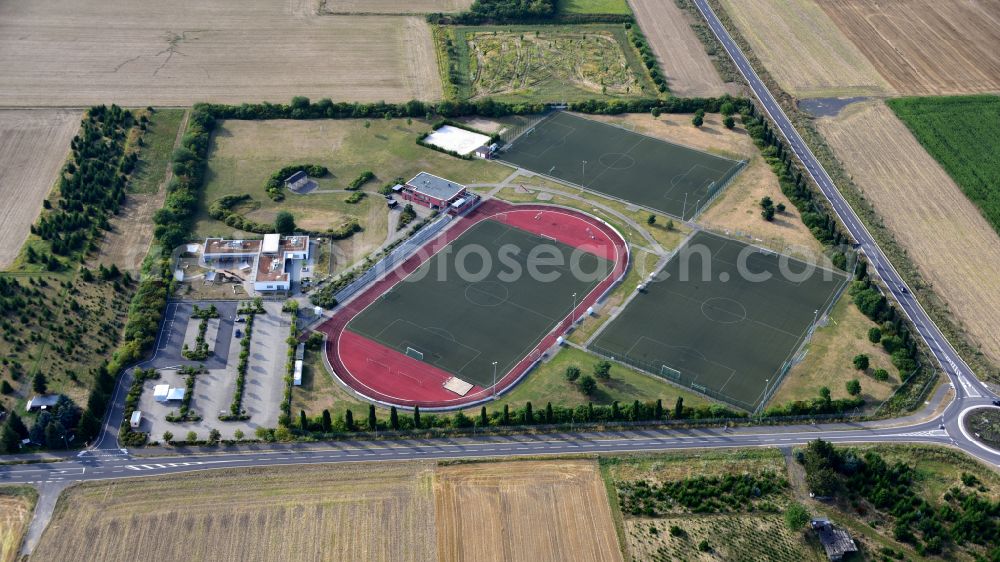 Aerial photograph Niederkassel - Sports Park South in Niederkassel in the state North Rhine-Westphalia, Germany