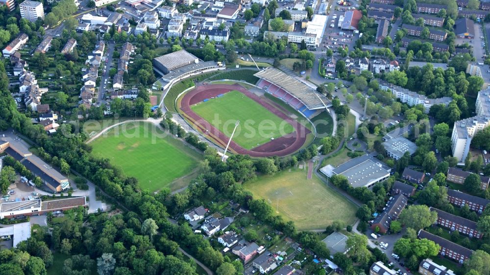 Aerial image Bonn - Sports park north in Bonn in the state North Rhine-Westphalia, Germany