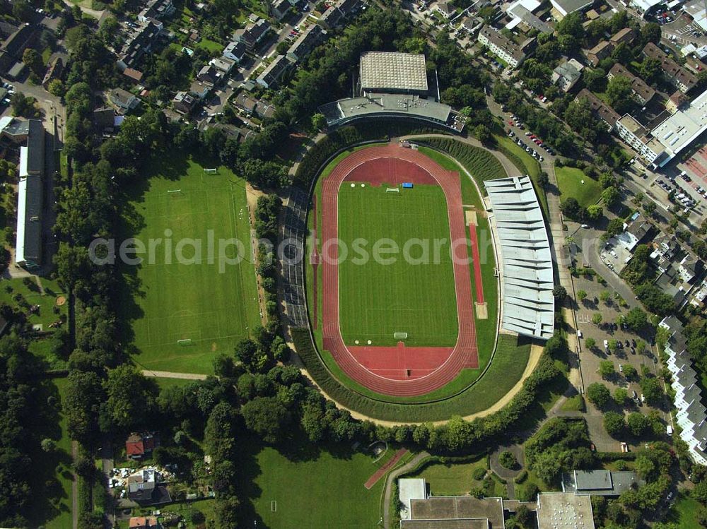Aerial image Bonn (NRW) - Blick auf den Sportpark Nord in Bonn. Heimstadion des Bonner SC 01/04. Bonner Sport-Club 01/04 e. V., Kölnstr. 250, 53117 Bonn, Tel.: (0228) 672627, Fax: (0228) 9678831