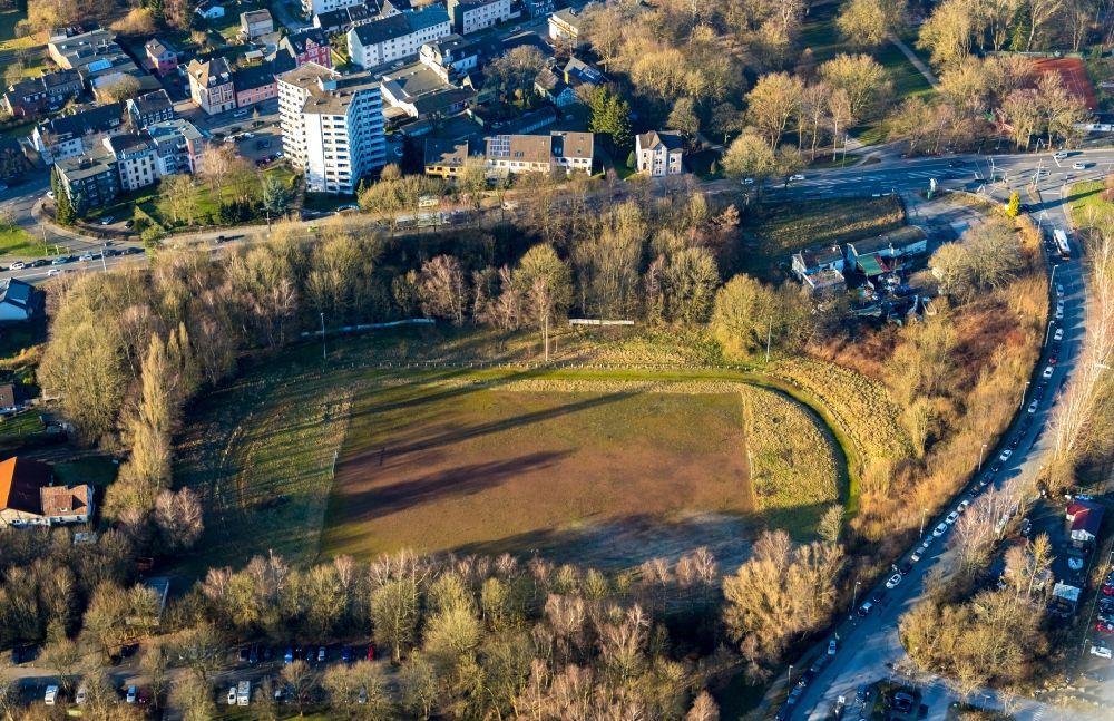 Aerial photograph Schwelm - Sports grounds and football pitch of VfB Schwelm e.V. Am Alten Schacht in Schwelm in the state North Rhine-Westphalia, Germany