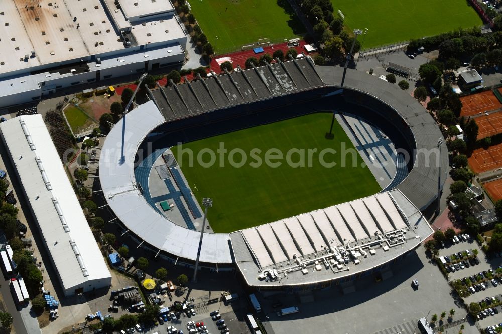 Aerial photograph Braunschweig - Sports facility grounds of the Arena stadium in Braunschweig in the state Lower Saxony