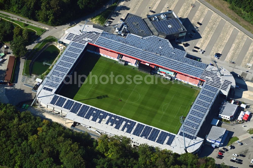 Aerial photograph Heidenheim an der Brenz - Sports facility grounds of the Arena stadium Voith - Arena in the district Reutenen in Heidenheim an der Brenz in the state Baden-Wuerttemberg, Germany