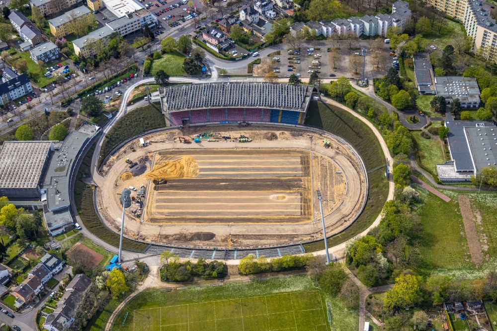 Aerial photograph Bonn - Sports facility grounds of stadium Sportpark Nord in the district Castell in Bonn in the state North Rhine-Westphalia, Germany