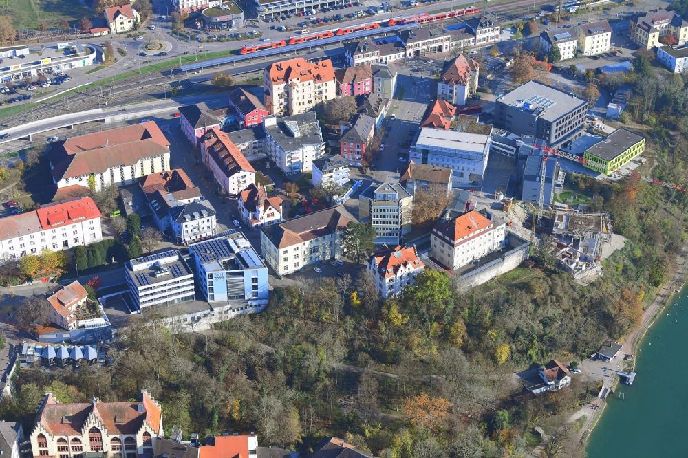 Waldshut-Tiengen from the bird's eye view: City view in the area of a