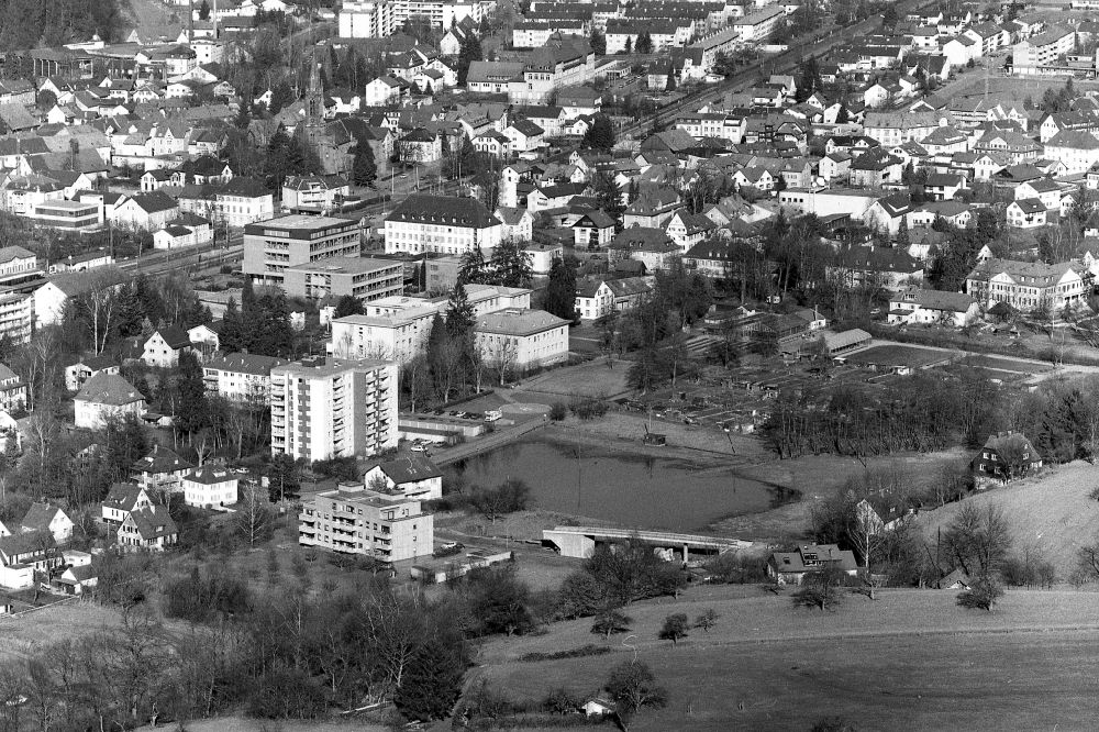 Aerial image Schopfheim - Former district Eisweiher in the city in Schopfheim in the state Baden-Wurttemberg, Germany