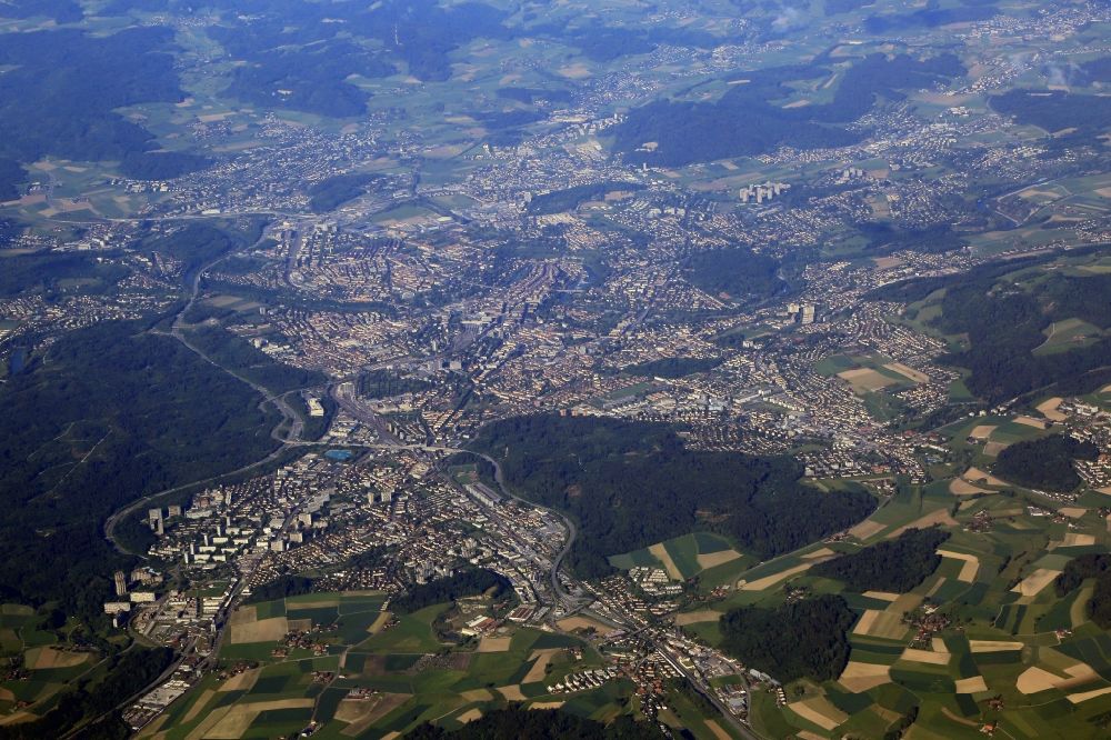 Aerial photograph Bern - City view of Bern in Switzerland