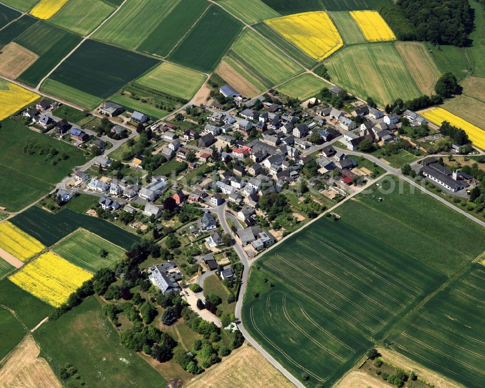 Eschbach from the bird's eye view: City view from Eschbach in the state Rhineland-Palatinate