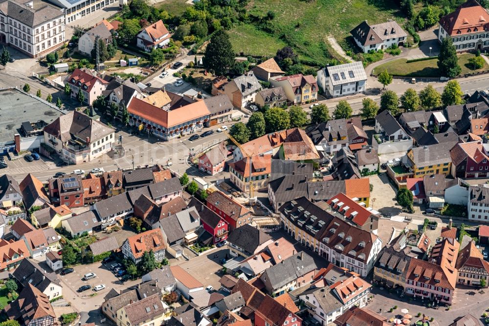 Aerial image Ettenheim - District Ettenheim Ost in the city in Ettenheim in the state Baden-Wurttemberg, Germany
