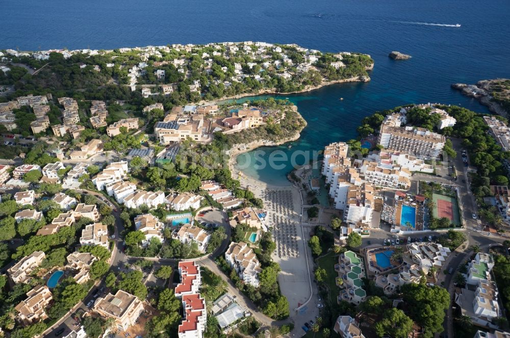 Aerial image Felanitx - View of the resort town of Felanitx on the Mediterranean coast of the Spanish Balearic island of Mallorca in Spain