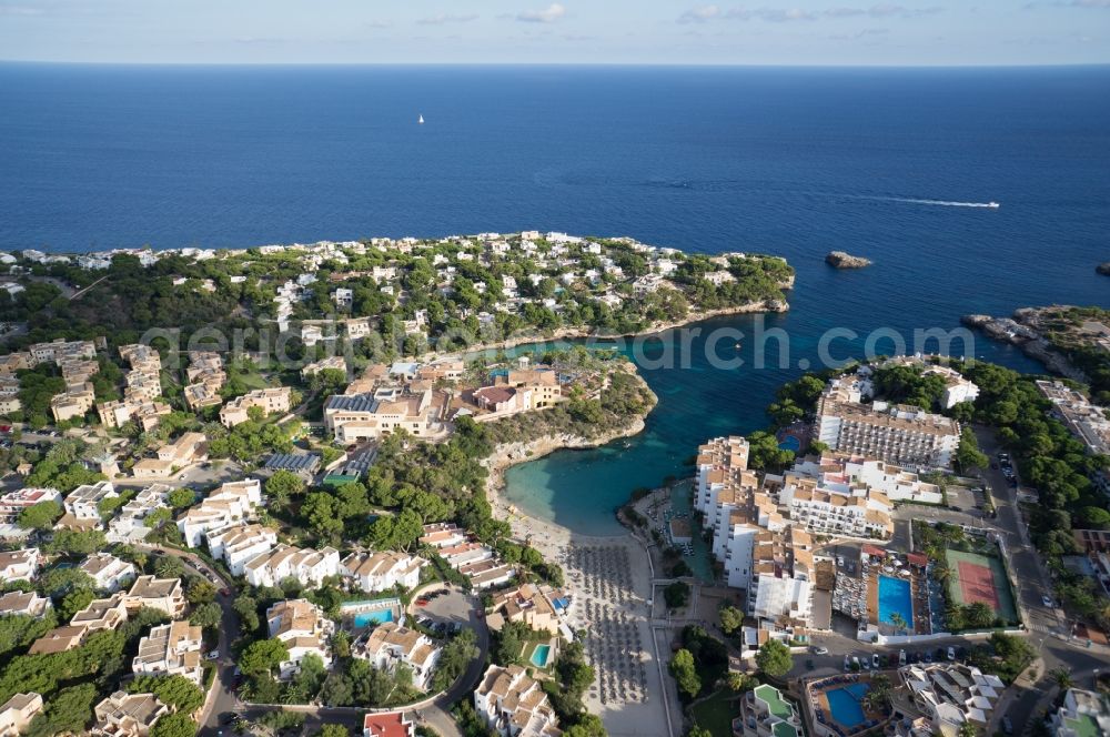 Aerial photograph Felanitx - View of the resort town of Felanitx on the Mediterranean coast of the Spanish Balearic island of Mallorca in Spain