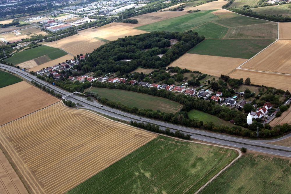 Aerial photograph Wiesbaden - District of Fort Biehler in the district Erbenheim in Wiesbaden in the state Hesse, Germany