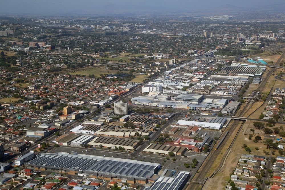 Aerial photograph Kapstadt - Industrial area Parow East in the city of Cape Town in Western Cape, South Africa