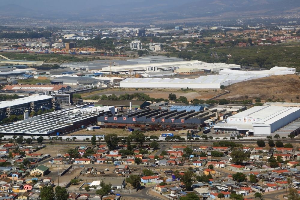 Kapstadt from the bird's eye view: Industrial area Parow Industrial in the city of Cape Town in Western Cape, South Africa