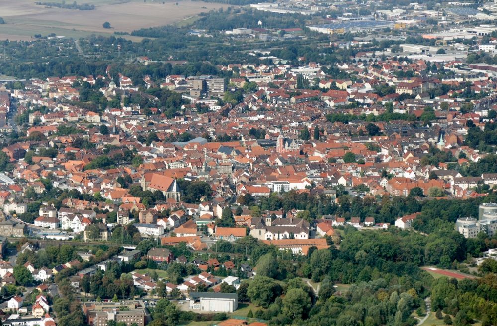 Aerial photograph Helmstedt - View on Helmstedt in the state Lower Saxony