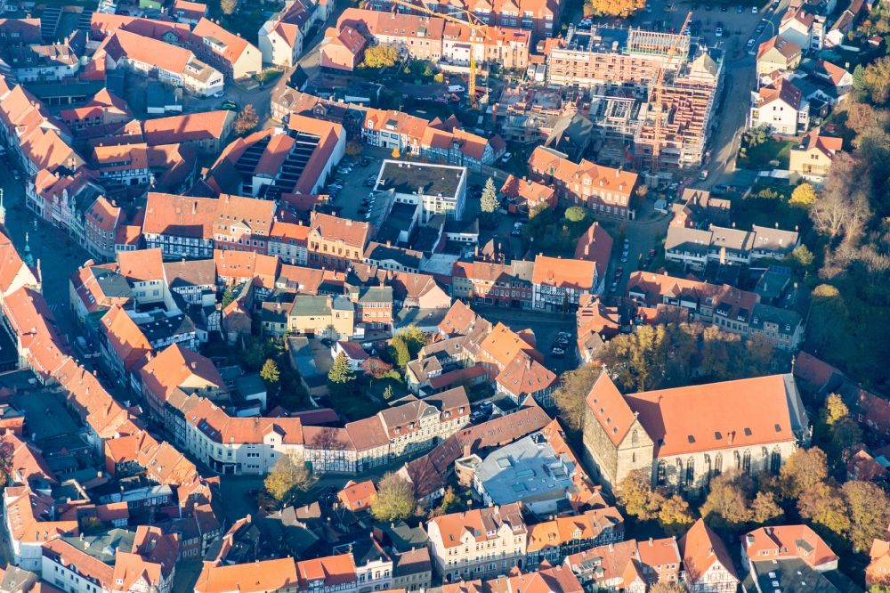 Helmstedt from the bird's eye view: View on Helmstedt in the state Lower Saxony