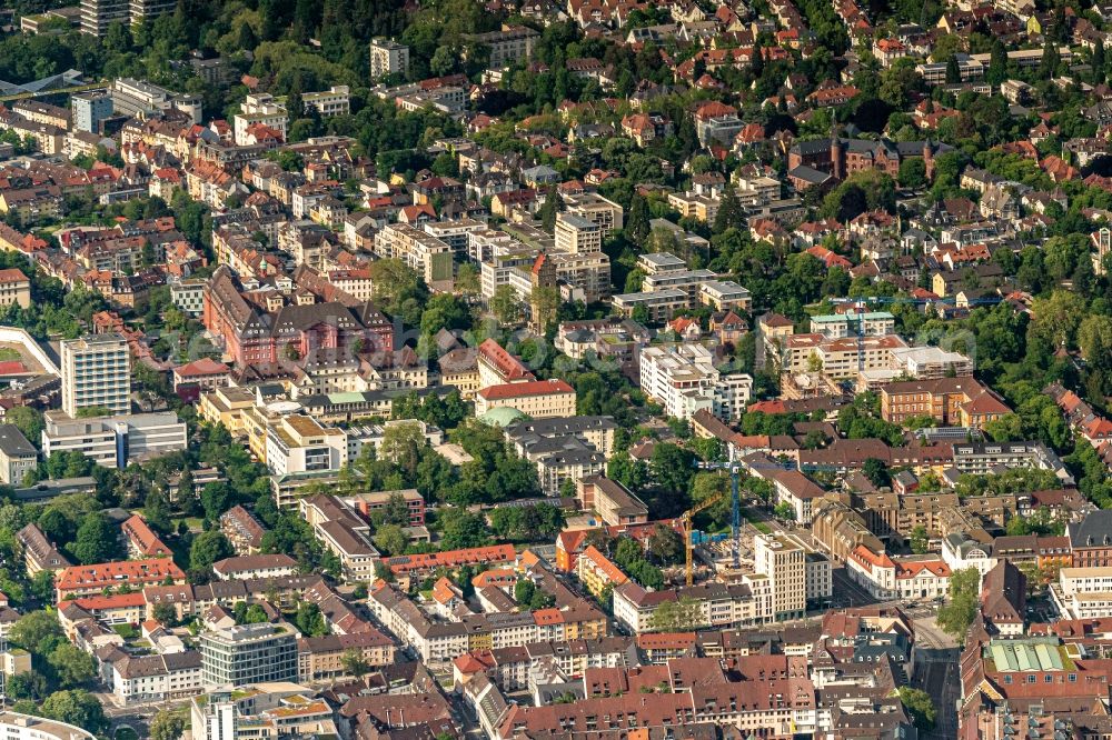 Freiburg im Breisgau from the bird's eye view: District Herdern in the city in Freiburg im Breisgau in the state Baden-Wurttemberg, Germany