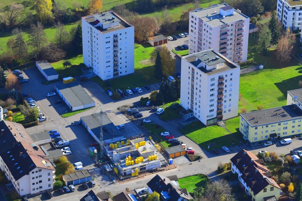 Aerial photograph Schopfheim - District Rosengarten in the city in Schopfheim in the state Baden-Wuerttemberg, Germany
