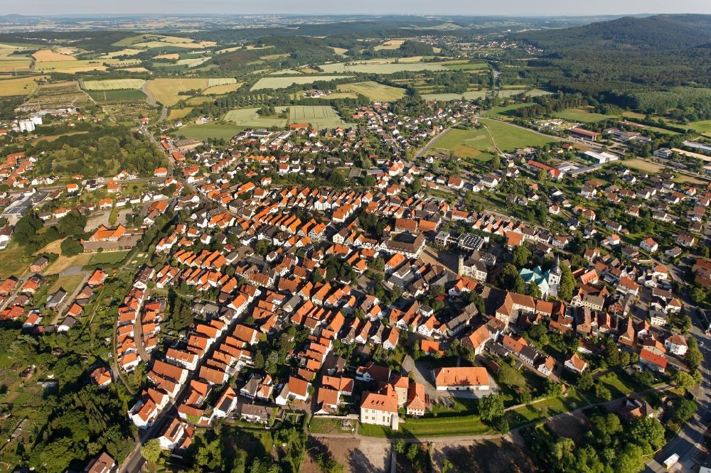 Aerial photograph Horn-Bad Meinberg - City view of Horn-Bad Meinberg in the state of North Rhine-Westphalia