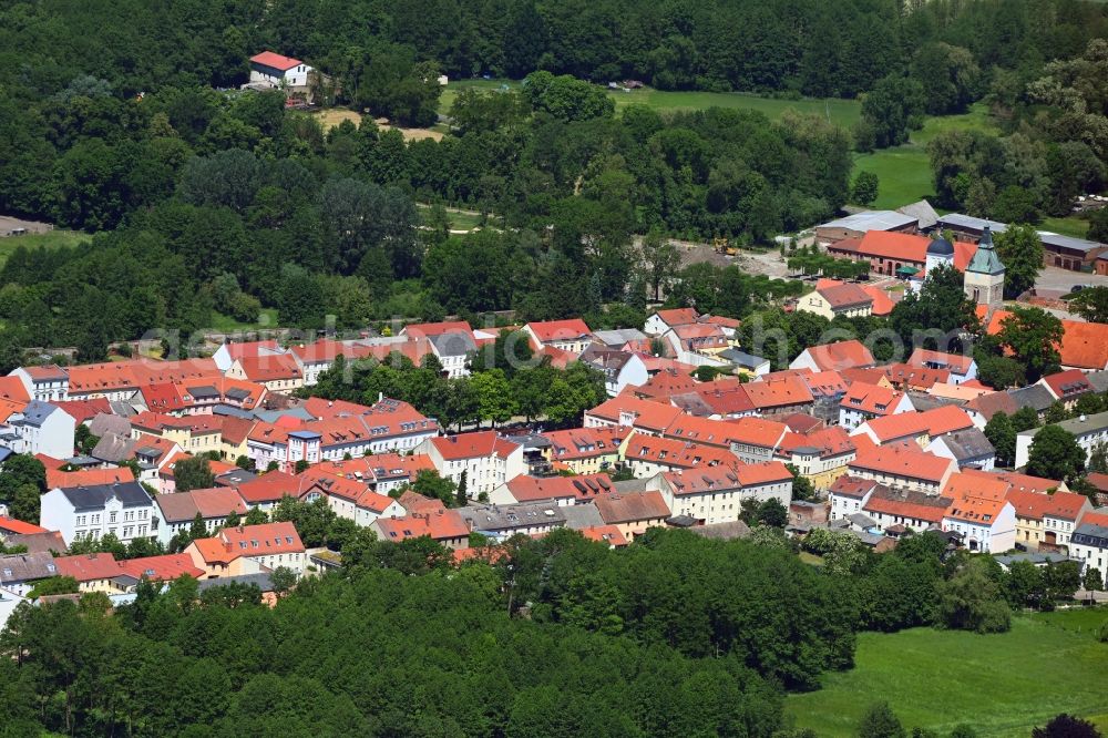 Aerial image Altlandsberg - City view of the city area of in Altlandsberg in the state Brandenburg, Germany