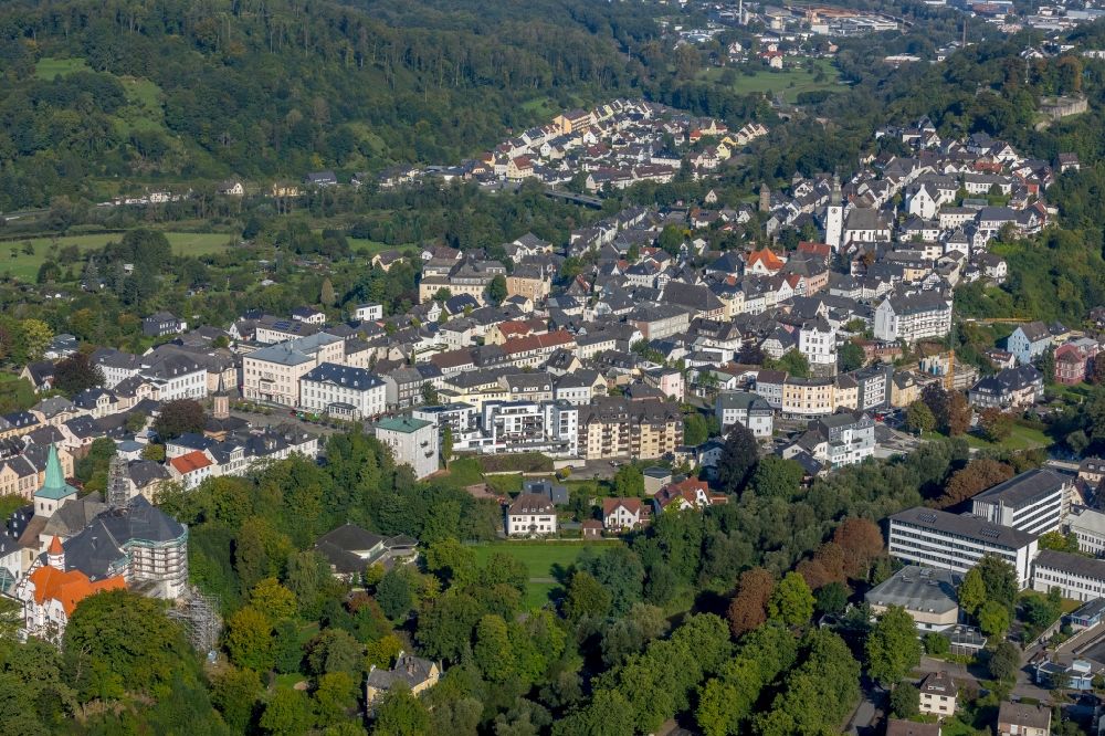 Aerial image Arnsberg - City view of the city area of in Arnsberg in the state North Rhine-Westphalia, Germany