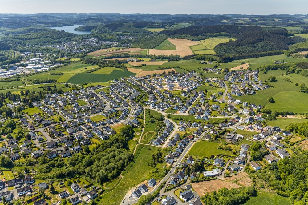 Aerial photograph Attendorn - City view on down town in Attendorn in the state North Rhine-Westphalia, Germany