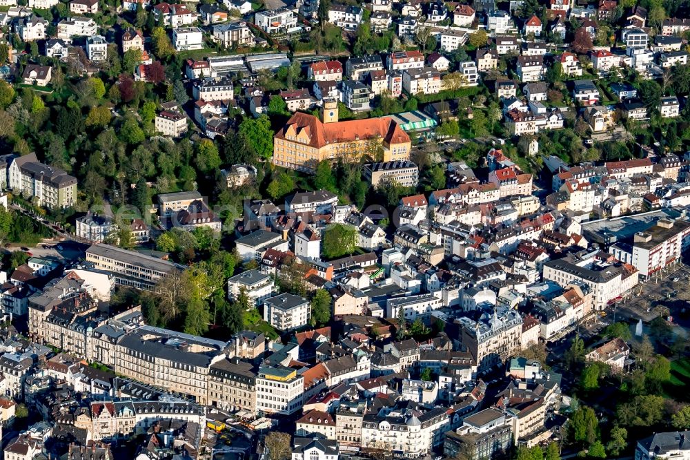 Baden-Baden from the bird's eye view: City view of the city area of in Baden-Baden in the state Baden-Wuerttemberg, Germany
