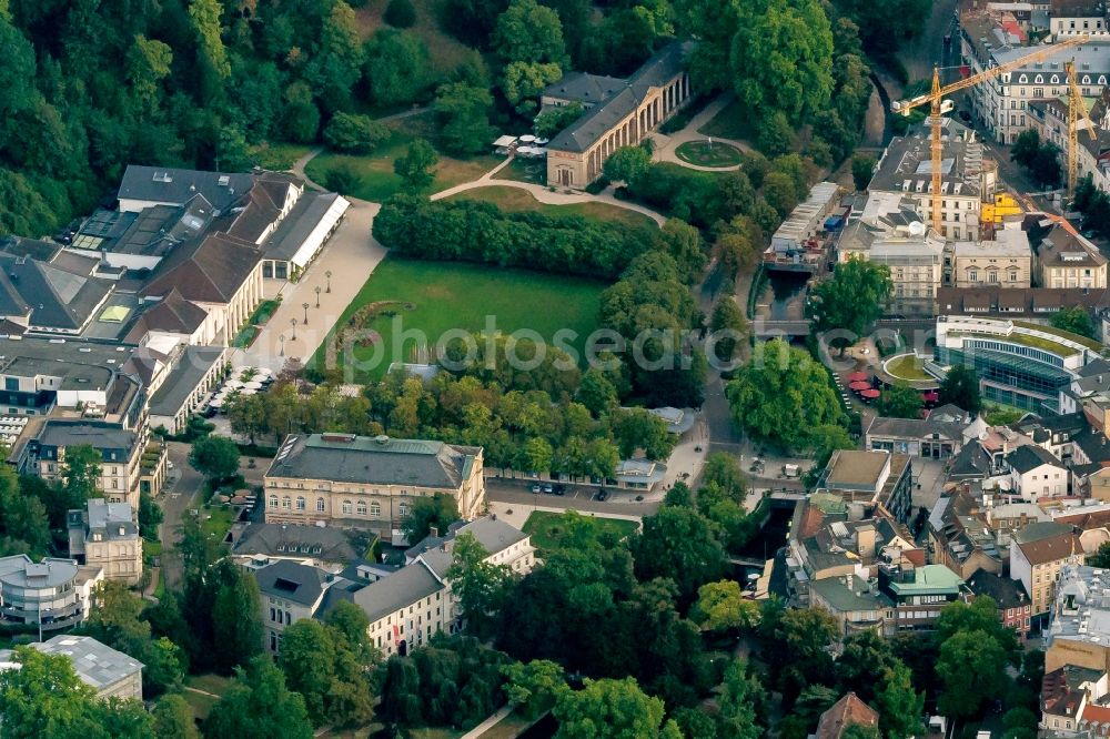 Aerial photograph Baden-Baden - City view of the city area of in Baden-Baden in the state Baden-Wurttemberg, Germany