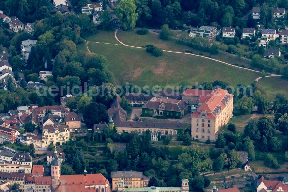 Baden-Baden from above - City view of the city area of in Baden-Baden in the state Baden-Wurttemberg, Germany
