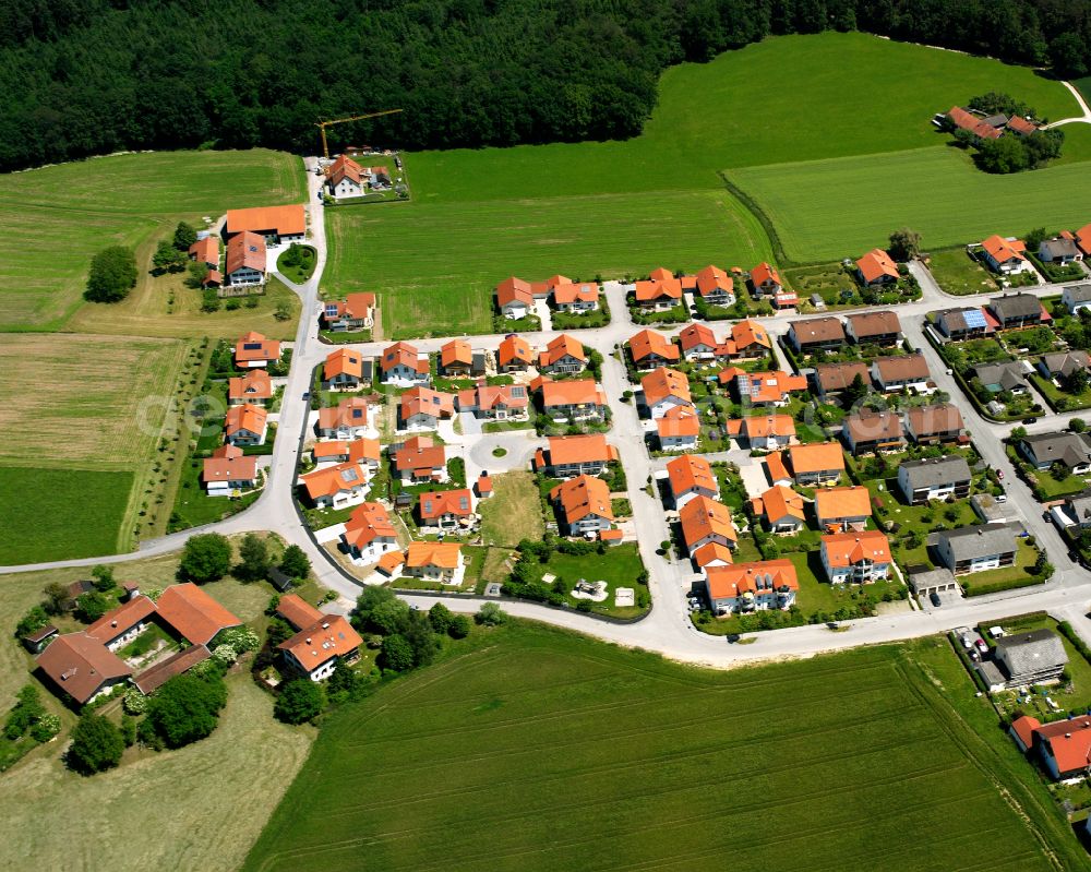 Aerial image Öd - City view on down town in Öd in the state Bavaria, Germany