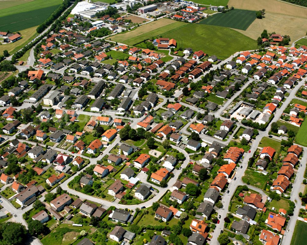 Aerial photograph Öd - City view on down town in Öd in the state Bavaria, Germany